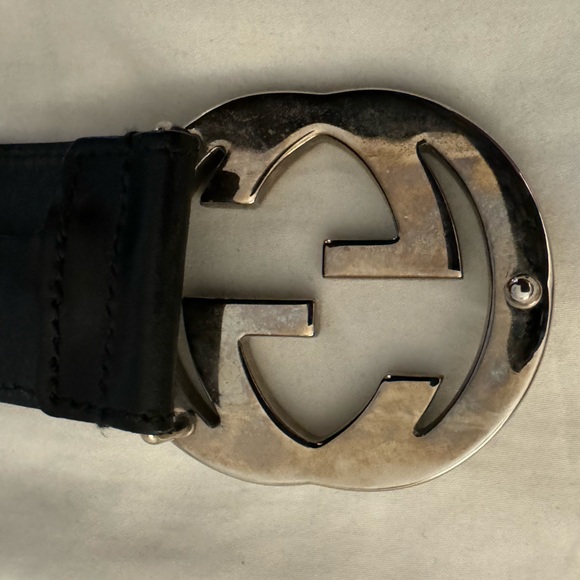 GUCCI Black Leather Belt - Picture 7 of 9